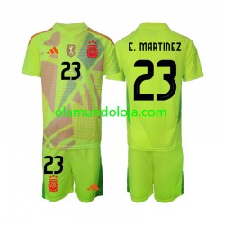 Camisola Argentina Emiliano Martinez 23 Guarda-redes Criança Equipamento Segundo 2024 Manga Curta